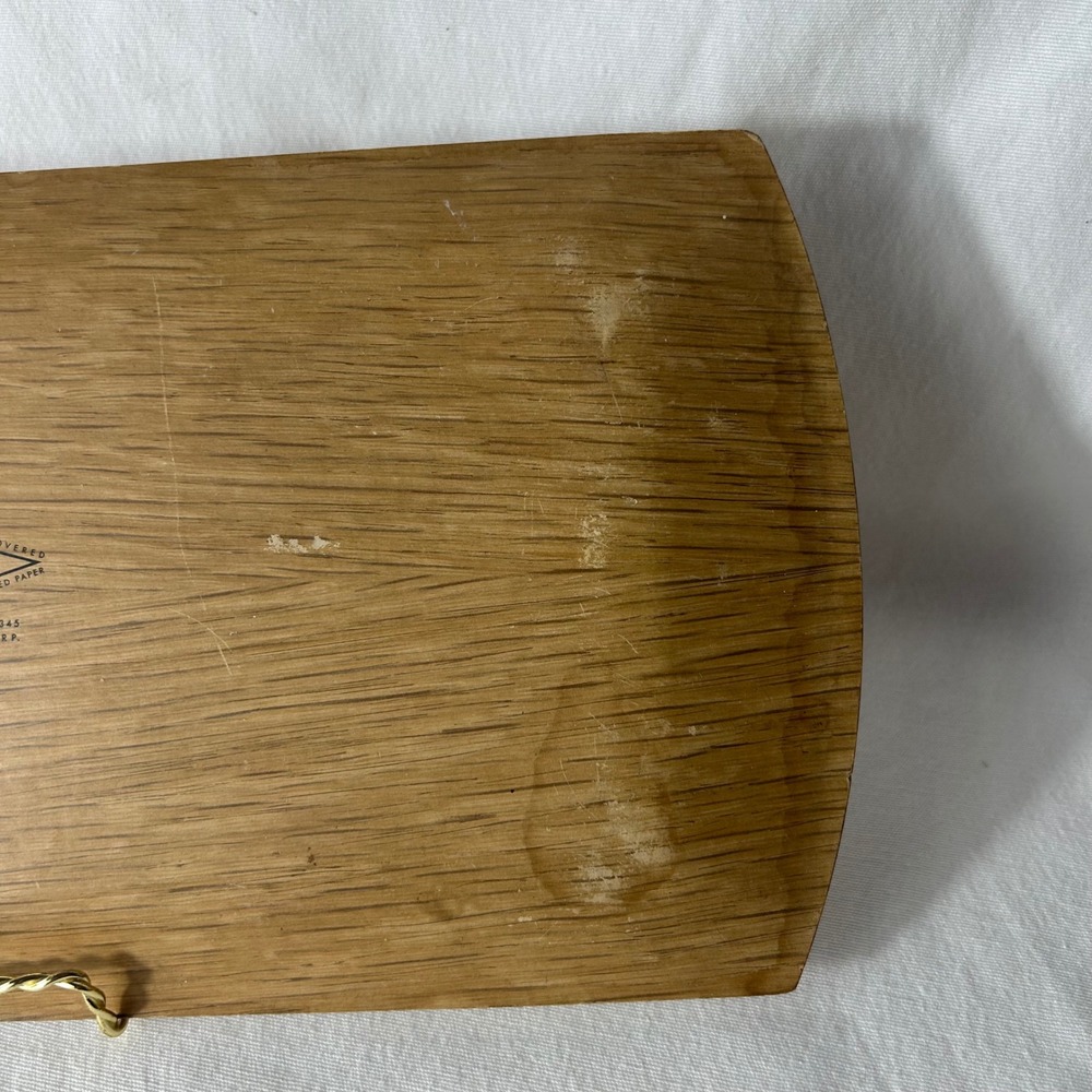VTG Hasko Woodgrain Melamine Platter Tray Set of 4 Floral Mid Century MCM USA - Picture 8 of 16